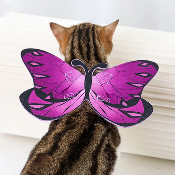 Cat Dog Colorful Butterfly Cosplay Costume Wings Halloween Pet Cloth Wing Costume Меки удобни фестивални дрехи за котка