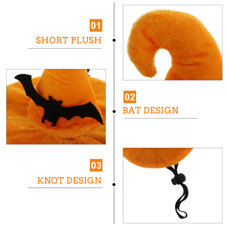 Boszorkány jelmezek kutyáknak Kalapok hordható macska cica Halloween fejdísz anya kalóz sál