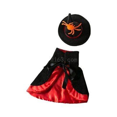 Kisállat Halloween jelmez öltöny macskakutyáknak Kisállatfesztivál parti kellékek Boszorkánykalap köpenykészlet kisállat macska ruházatához fotó kellékek