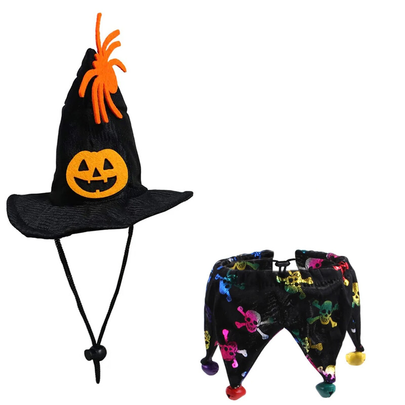 Nou animal de companie câine pisică pălărie de vrăjitoare Bandana Cosplay Prop Halloween Liliac Fancy Dress Costum ținută Aripi Costume Foto Rezista Crăciun pentru cap