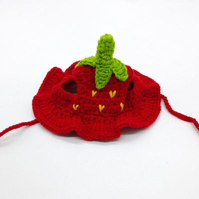 Pălărie tricotată pentru animale de companie Pălărie pentru pisici cu găuri pentru urechi