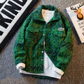 Primăvară Toamnă Cardigan noi pentru bărbați, la modă, la un singur piept, haină din tricot, cu cusături, colorblock, guler O, jachete pentru înjurător