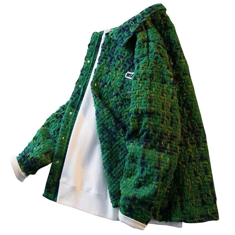 Primăvară Toamnă Cardigan noi pentru bărbați, la modă, la un singur piept, haină din tricot, cu cusături, colorblock, guler O, jachete pentru înjurător