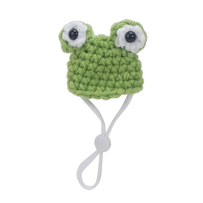 Aranyos mini kézzel készített kötött hörcsög sapka Mókus tengerimalac mókus kisállat kis sapkák Karácsonyi szilveszteri buli kisállat cosplay sapkák