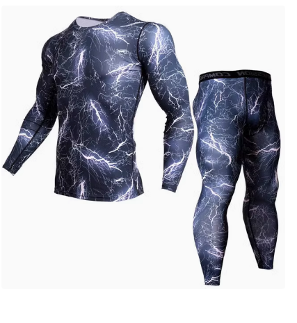  Sporta elastīgā t-krekla komplekts ar biksēm Sporta elastīgā t-krekla komplekts ar biksēm