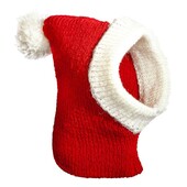 Kapmore 1db karácsonyi macskakalap kötött dekoratív meleg kutyasapka cica téli sapka újévhez kisállat kellékek kisállat kiegészítők