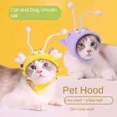 Mājdzīvnieka kostīms Galvas apģērbs ķircināt kaķa nūju Mazā bite Briesmonis kaķa suņa galvassega Jauka pārveidošanās cepure galvassega accesorios para