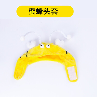 Mājdzīvnieka kostīms Galvas apģērbs ķircināt kaķa nūju Mazā bite Briesmonis kaķa suņa galvassega Jauka pārveidošanās cepure galvassega accesorios para