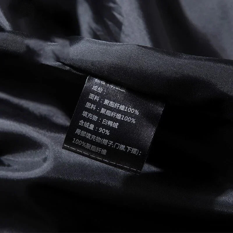 Baltas Duck Down vīriešu mēteļi Ziemas jakas vīriešiem 2024 Incrassation Apsildāms dūnu Mētelis Vīriešu zīmols Parker vīriešu apģērbi Montclair