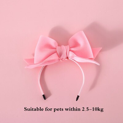 Kaķu aksesuāri Ballīte Kaķa galvassega Apģērba kucēns Matu lente Suņu Saģērbt Cepure Mājdzīvnieku Matu Aksesuāri Taurītis Suns Bowknot Pet matu stīpa