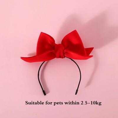 Kaķu aksesuāri Ballīte Kaķa galvassega Apģērba kucēns Matu lente Suņu Saģērbt Cepure Mājdzīvnieku Matu Aksesuāri Taurītis Suns Bowknot Pet matu stīpa