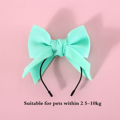 Kaķu aksesuāri Ballīte Kaķa galvassega Apģērba kucēns Matu lente Suņu Saģērbt Cepure Mājdzīvnieku Matu Aksesuāri Taurītis Suns Bowknot Pet matu stīpa