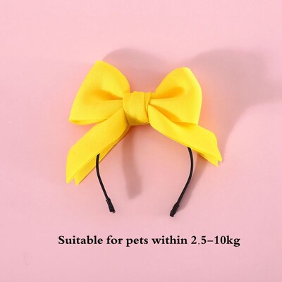 Kaķu aksesuāri Ballīte Kaķa galvassega Apģērba kucēns Matu lente Suņu Saģērbt Cepure Mājdzīvnieku Matu Aksesuāri Taurītis Suns Bowknot Pet matu stīpa