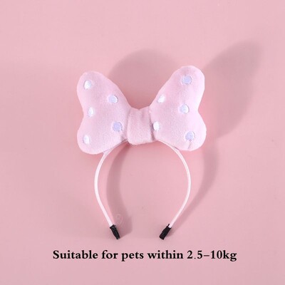 Kaķu aksesuāri Ballīte Kaķa galvassega Apģērba kucēns Matu lente Suņu Saģērbt Cepure Mājdzīvnieku Matu Aksesuāri Taurītis Suns Bowknot Pet matu stīpa