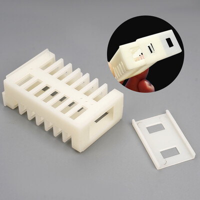 10 db műanyag méhkirálynő ketrec Méhészeti készlet Fehér Biztonsági Többfunkciós Stretch Hutchs Eszközök Méhészeti kellékek Eszközök