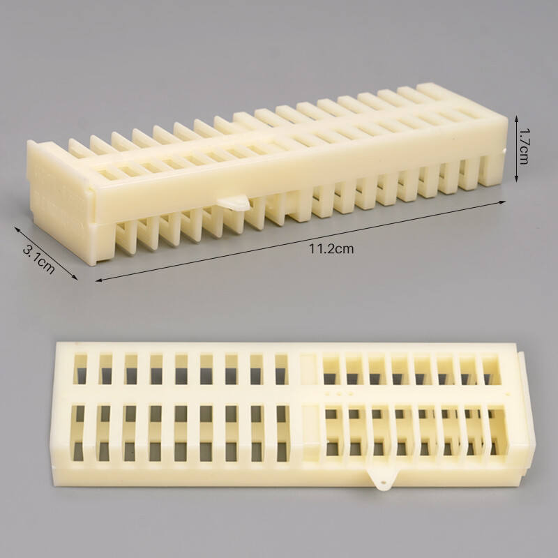 10 db műanyag méhkirálynő ketrec Méhészeti készlet Fehér Biztonsági Többfunkciós Stretch Hutchs Eszközök Méhészeti kellékek Eszközök