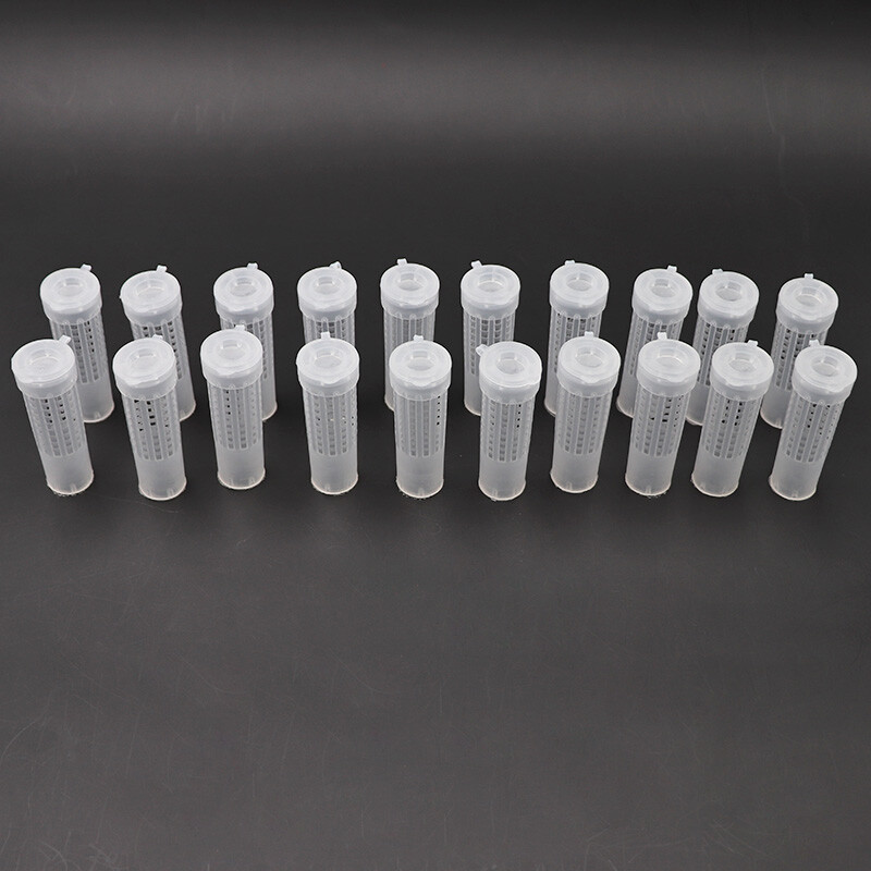 Kit de cupe pentru creșterea apiculturii 10 buc. Cuști cu role pentru păr albinei Suport pentru pahare pentru celule și accesorii pentru celule Echipament pentru apicultori