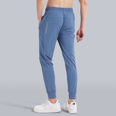 Pantaloni respirabili pentru antrenament de atletism la maraton pentru bărbați Pantaloni subțiri largi pentru bărbați cu buzunare Îmbrăcăminte pentru exerciții de gimnastică Legging elastic