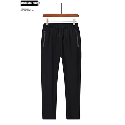 Jaunas ērtas Ice Silk vīriešu sporta bikses Elpojošas, sviedrus absorbējošas Ātri žūstošas āra ērtas skriešanas bikses