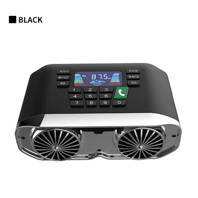 Daudzfunkcionāls motocikla bezvadu Bluetooth audio 2*15 W ar atmosfēras gaismām FM radio IP65 ūdensizturīgs atbalsta TF/U disks