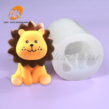 Animals Duck, Lion Mod Silicone Fondant Φόρμα σοκολάτας για κέικ Φόρμα σαπουνιού ζαχαροπλαστικής Εργαλεία διακόσμησης κέικ Αξεσουάρ ψησίματος κουζίνας