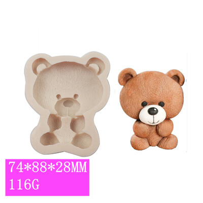 Urși și alpaca Forme pentru prăjituri cu fondant pentru coacere Decorare Unelte pentru prăjituri Mucegai pentru Topper pentru tort Mucegai pentru artizanat pentru zahăr Mucegai pentru pastă de gumă