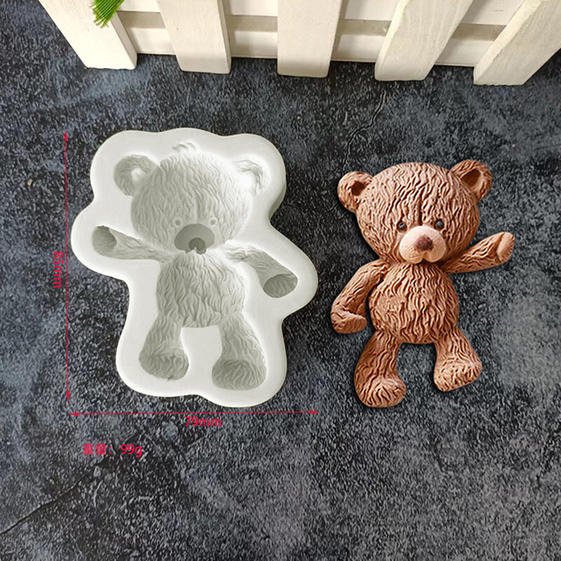 Urși și alpaca Forme pentru prăjituri cu fondant pentru coacere Decorare Unelte pentru prăjituri Mucegai pentru Topper pentru tort Mucegai pentru artizanat pentru zahăr Mucegai pentru pastă de gumă