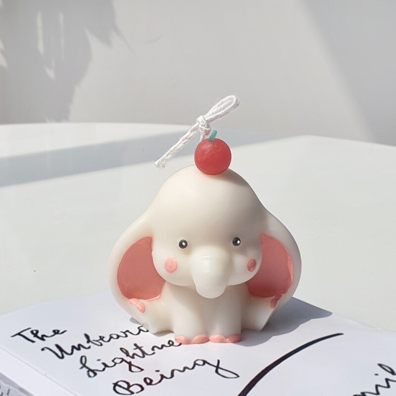 Mucegai din silicon pentru lumânare elefant 3D pentru decorare manuală pentru birou, rășină epoxidica din gips, lumânare pentru aromaterapie, matriță din silicon