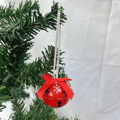 2BUC Decoratiuni de Crăciun Clopoței cu corn dublu Pandantiv pentru brad de Crăciun Accesorii de bricolaj realizate manual Pandantiv cu clopoței din metal