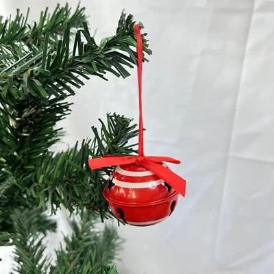 2BUC Decoratiuni de Crăciun Clopoței cu corn dublu Pandantiv pentru brad de Crăciun Accesorii de bricolaj realizate manual Pandantiv cu clopoței din metal