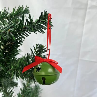 2BUC Decoratiuni de Crăciun Clopoței cu corn dublu Pandantiv pentru brad de Crăciun Accesorii de bricolaj realizate manual Pandantiv cu clopoței din metal