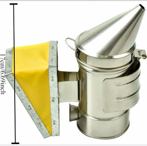 Afumător apicol din oțel inoxidabil Kit transmițător de fum manual de albine Instrument pentru apicultura Pulverizator de fum pentru apicultură MJ1013