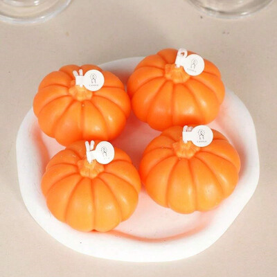 Halloween Galben și Alb Creativ Dovleac Aromaterapie Lumânări Pentru Sărbători Sărbători Decorare Acasă Recuzită Fotografie Cadou