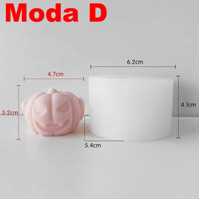 Σειρά Skull Pumpkin Head Καλούπι κεριού σιλικόνης DIY Γλυπτό με θέμα αποκριάτικου τρόμου Γλυπτό εποξειδικό γύψινο σαπούνι για δώρο στο σπίτι