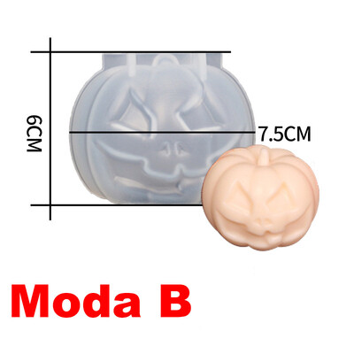 Σειρά Skull Pumpkin Head Καλούπι κεριού σιλικόνης DIY Γλυπτό με θέμα αποκριάτικου τρόμου Γλυπτό εποξειδικό γύψινο σαπούνι για δώρο στο σπίτι