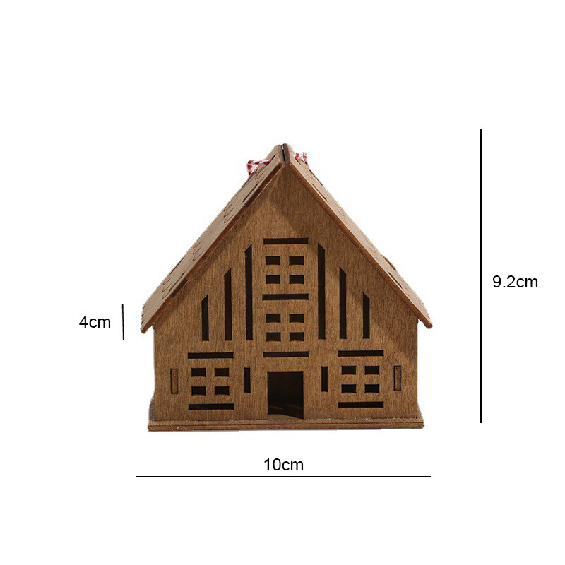 Koka eglīšu rotājumi, kafija, balta maza māja, vienkārši burti, eiropiešu, amerikāņu dekori