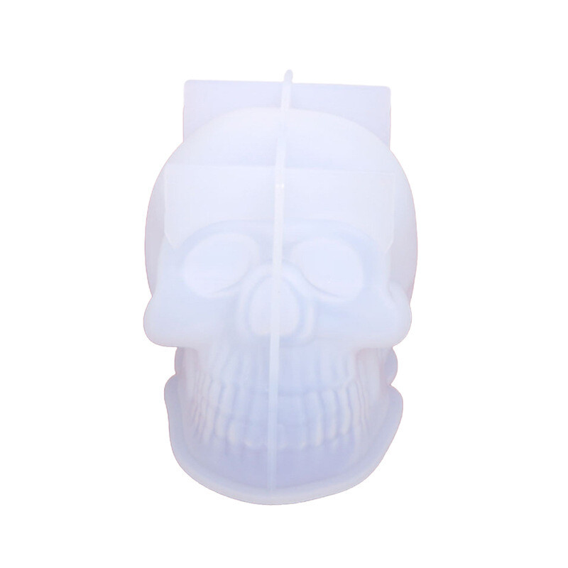 Mucegai din silicon pentru craniu mic/mediu/mare pentru lumânări, bricolaj, artizanat decorativ de Halloween, tencuială, săpun, rășină, instrumente de fabricare, cadouri de petrecere în familie
