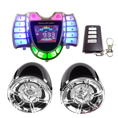 Motociklo Bluetooth suderinama garsiakalbių garso sistema su HY-008 mikrofono Tf radijo USB įkrovikliu, skirtu lauko motociklų priedams