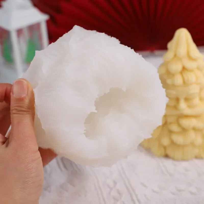 Liela Ziemassvētku eglītes silikona sveču veidne DIY Ziemassvētku rotājumi Amatniecība Sveķu ģipša ziepju veidnes Ziemassvētku dāvanu izgatavošanas rīki