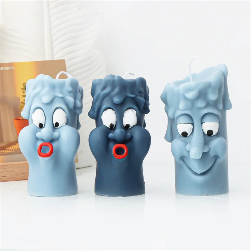 Δημιουργικό τρισδιάστατο πορτραίτο χαρακτήρων Καλούπι κεριού σιλικόνης DIY αφηρημένο σαπούνι προσώπου γύψο εποξειδικό εργαλείο χύτευσης Καλούπι ψησίματος για παγάκια