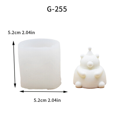 1 komad, kalup za svijeće lutka medvjed Love Bear serija silikonski kalup aromaterapija svijeća gipsani privjesak kalup za ispuštanje