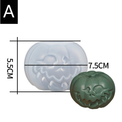 Νέο Χειροποίητο καλούπι σιλικόνης για κερί αποκριών κολοκύθας 3D κεριά αρωματοθεραπείας με εποξειδική ρητίνη Δώρα για διακόσμηση σπιτιού απόκριες