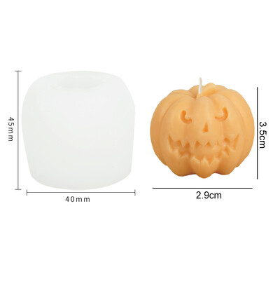 Nouă matriță pentru lumânări din silicon de Halloween, forme de dovleac 3D, pentru lumânări, săpun, ciocolată, fondant, lucrat manual, formă de rășină epoxidică 2023