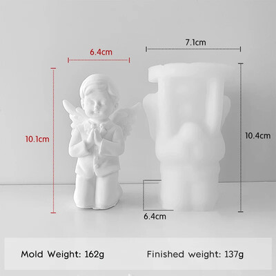 DIY Προσευχή Άγγελος Άρωμα Κερί Καλούπι σιλικόνης Χειροποίητο Ρητίνη Γύψινο Μορφή Στολίδια Καλούπι Διακόσμηση σπιτιού Χειροτεχνία Κατασκευή