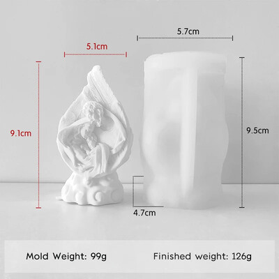 DIY Προσευχή Άγγελος Άρωμα Κερί Καλούπι σιλικόνης Χειροποίητο Ρητίνη Γύψινο Μορφή Στολίδια Καλούπι Διακόσμηση σπιτιού Χειροτεχνία Κατασκευή