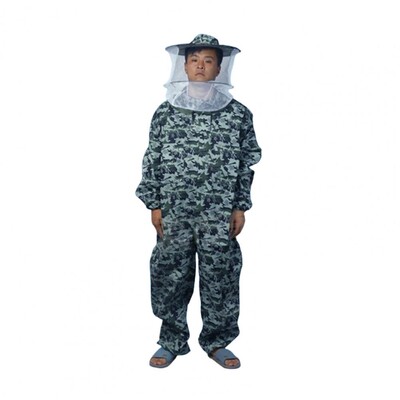 Costum pentru apicultor, poliester, bumbac, jachetă anti albine, șapcă rotundă, salopetă pentru apicultură, pentru exterior