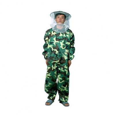 Costum pentru apicultor, poliester, bumbac, jachetă anti albine, șapcă rotundă, salopetă pentru apicultură, pentru exterior