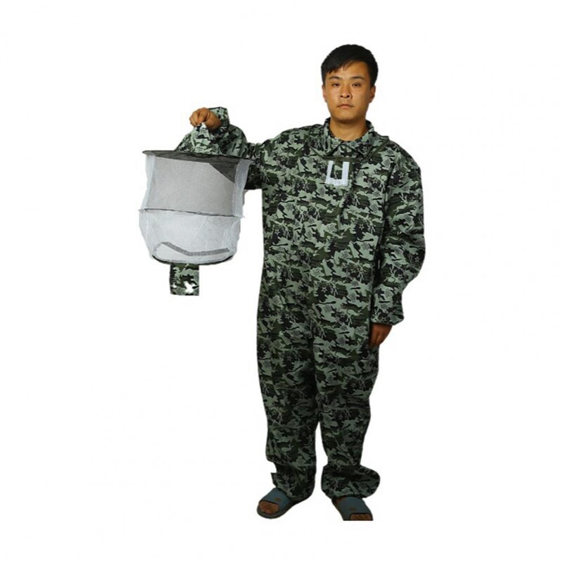 Pčelarska odijela Pouzdana jakna od poliestera pamuka protiv pčela, okrugla kapa Pčelarski kombinezon za vani