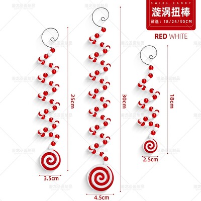 Ziemassvētku konfektes, piekaramie kuloni Ziemassvētku virpuļvijas, konfektes, rotājumi Noel Navidad Priecīgus Ziemassvētku eglītes rotājumu 2025