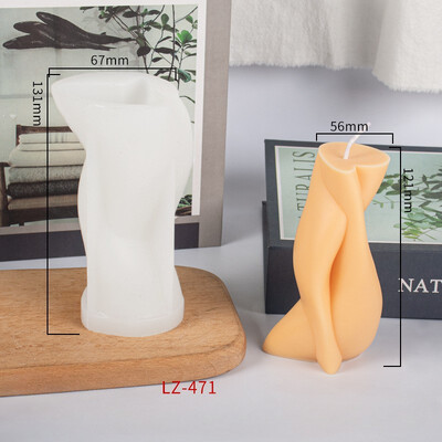 Spiral Cilindrică Aromaterapie Lumânare Mucegai Silicon DIY Lumânare Handmade Decorare Companion Hand Gift Model